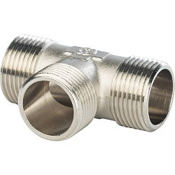 STOUT Тройник НН никелированный 1/2"X1/2"X1/2"  SFT-0018-121212